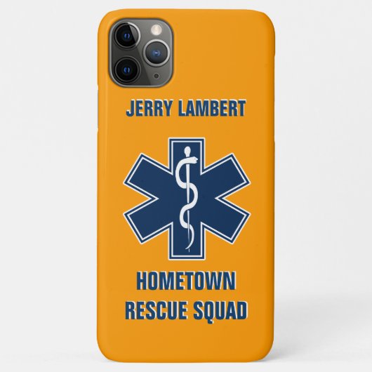 Namensschablone des Sanitäter-EMT Case-Mate iPhone Hülle (Rückseite)