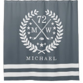 Namensschiefer-Grau der Hockey-ALL-STAR- Duschvorhang (Vorderseite)