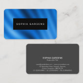 Namensschild - Abstrakte blaue Markierung Visitenkarte (Vorne/Hinten)