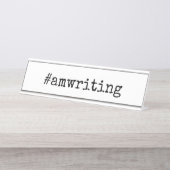 Namensschild #amwriting (Vorderseite )