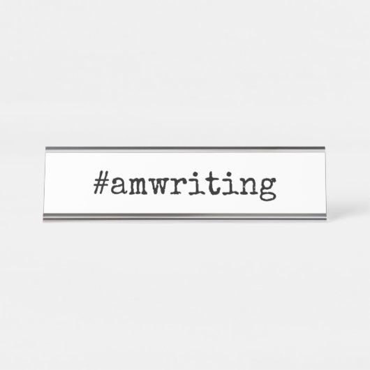 Namensschild #amwriting (Vorderseite )