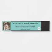 Namensschild an der Tür - Aquamarines Foto (Vorderseite )