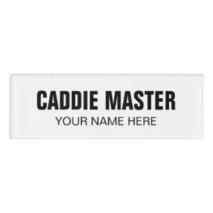 Namensschild-Anhänger für Golf-Assistenten Caddie Namenschild