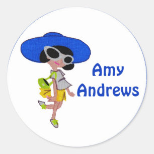 Namensschild-Aufkleber Runder Aufkleber