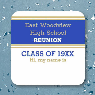 Namensschild! Custom Class Wiedersehen Stickers