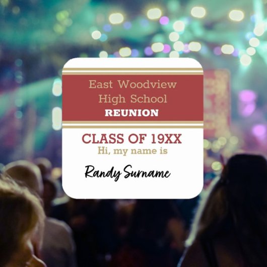 Namensschild! Custom Class Wiedersehen Stickers