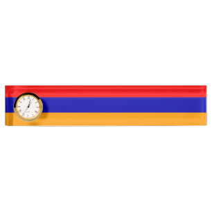Namensschild der armenischen Flagge Namensplakette