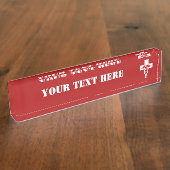 Namensschild des kundenspezifischen medizinischen namensplakette (Seite)