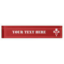 Namensschild des kundenspezifischen medizinischen