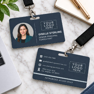 Namensschild Firmenfoto-ID-Logo Ausweis