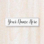 Namensschild für Arbeit (Vorderseite )