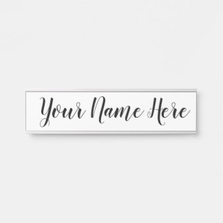 Namensschild für Arbeit