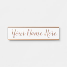 Namensschild für Arbeit