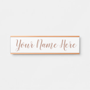 Namensschild für Arbeit