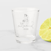 Namensschild für benutzerdefinierte Brücken Schnapsglas (Rückseite)