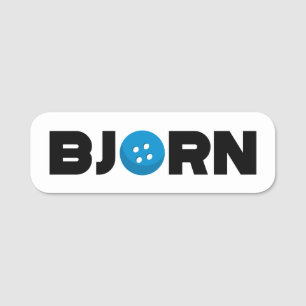Namensschild für Bjorn