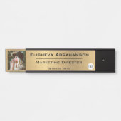 Namensschild für Bürogebäude - Gold Foto Picture (Vorderseite )