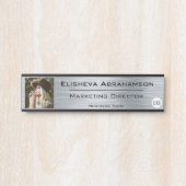 Namensschild für Bürogebäude - Silver Foto Picture (Vorderseite )