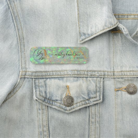 Namensschild für das Green Opal Business-Logo (Beispiel)