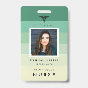 Namensschild für den Angestellten des Krankenpfleg Ausweis