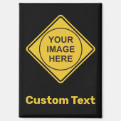 Namensschild für die benutzerdefinierte Warnung Di Magnet (Vorderseite)