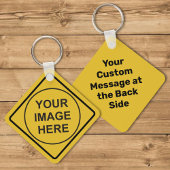 Namensschild für die benutzerdefinierte Warnung Di Schlüsselanhänger