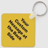 Namensschild für die benutzerdefinierte Warnung Di Schlüsselanhänger (Rückseite)