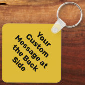 Namensschild für die benutzerdefinierte Warnung Di Schlüsselanhänger (Rückseite)