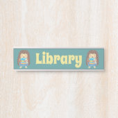 Namensschild für die Schulbibliothek (Vorderseite )