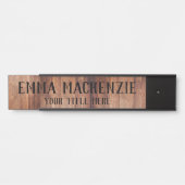 Namensschild für Holzkörnstil (Vorderseite )