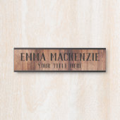 Namensschild für Holzkörnstil (Vorderseite )