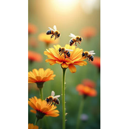 Namensschild für Hummeln, Honigblütenblätter Kaffeetasse