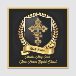 Namensschild für Jugendpasti