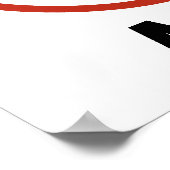 Namensschild für Kriminalüberwachungsgebiete Poster (Ecke)