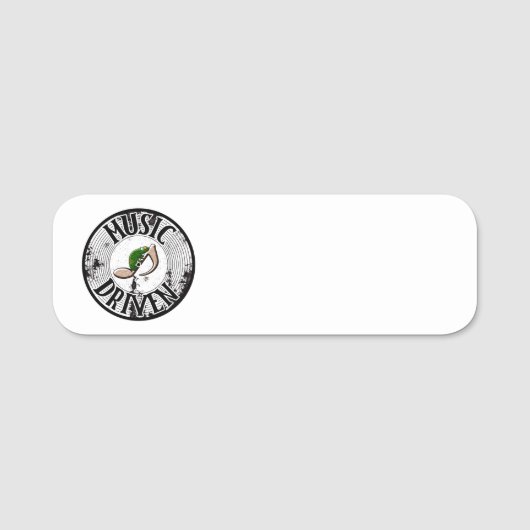 Namensschild für Musik (Vorderseite)