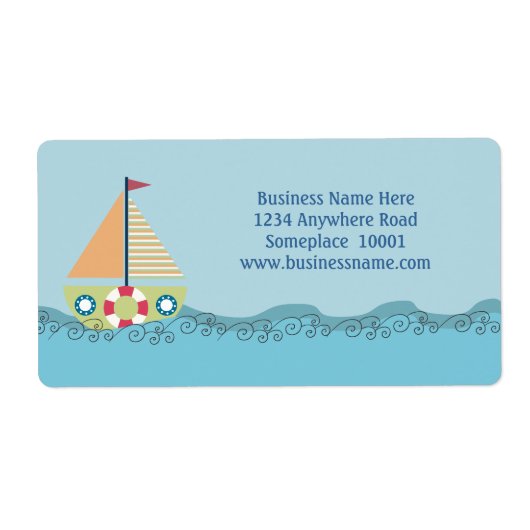 Namensschild für nautische Segelboote (Vorne)