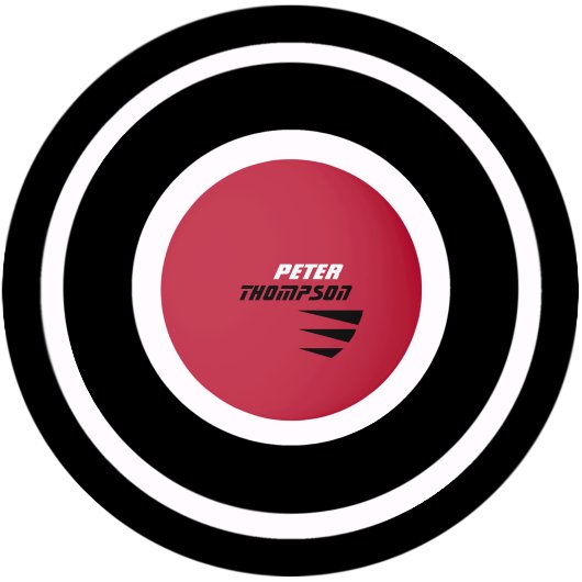 Namensschild für Tischtennisball