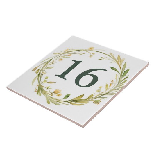 Namensschild für Wasserfarben Fliese (Seite)