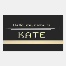 Namensschild Hallo mein Name ist