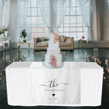 Namensschild Hochzeit Sweetheart Tischläufer