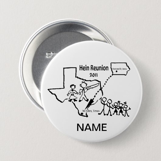 Namensschild-Knopf Button (Vorne & Hinten)