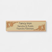 Namensschild - Leafarben (Vorderseite )