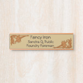 Namensschild - Leafarben (Vorderseite )