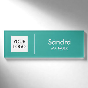 Namensschild Magnet benutzerdefiniertes Logo Mit Namenschild