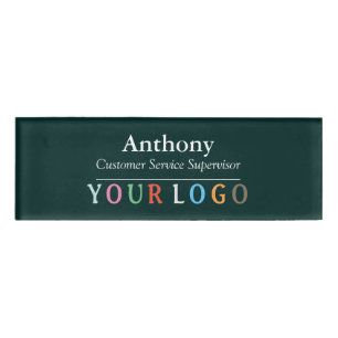 Namensschild Magnet Custom Logo Mitarbeiter Person Namenschild