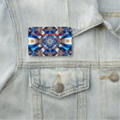 Namensschild mit argentinischen Farben (Beispiel)