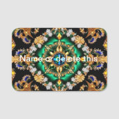 Namensschild mit brasilianischen Farben (Vorderseite)