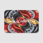 Namensschild mit deutschen Farben (Vorderseite)