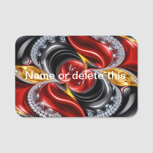 Namensschild mit deutschen Farben