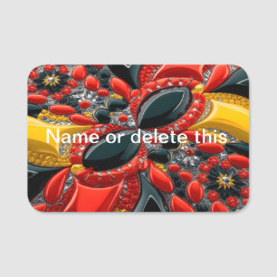 Namensschild mit Deutschland Farben